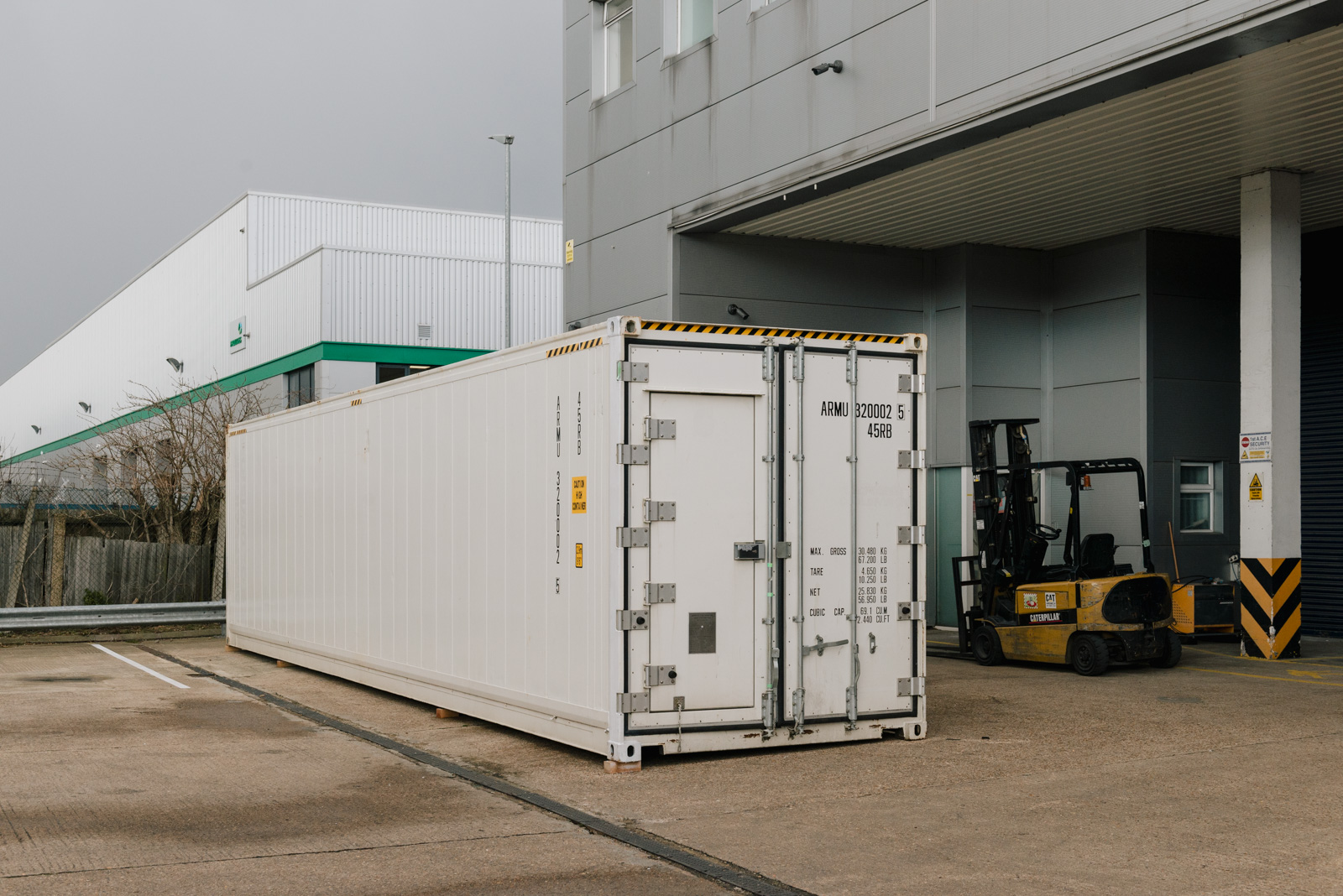 climate-controlled shipping container